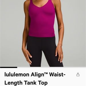 Lululemon size 14 align top